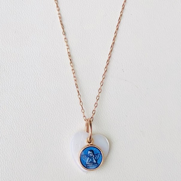 Collana Charitas Angelo -blu- Collana Charitas Angelo -blu-