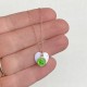Collana Charitas Angelo -verde-