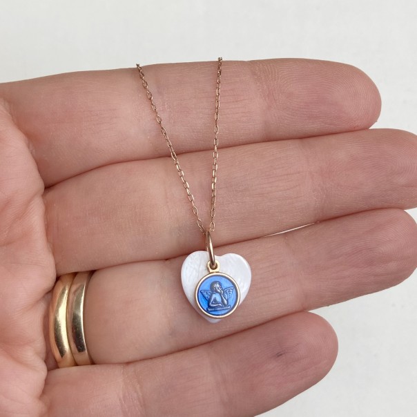 Collana Charitas Angelo -blu- Collana Charitas Angelo -blu-