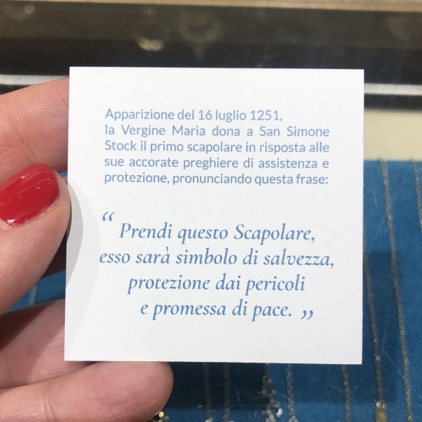 Scapolare argento e pietre