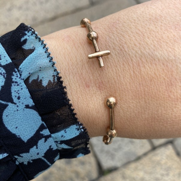 Bracciale dieci doni -bronzo naturale-