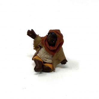 Bambino africano - presepe napoletano - 10 cm
