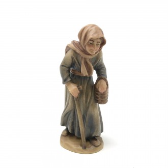 Elderly shepherdess ANRI Bernardi 10 cm