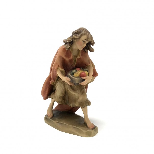 Shepherd with fruit ANRI Bernardi 10 cm