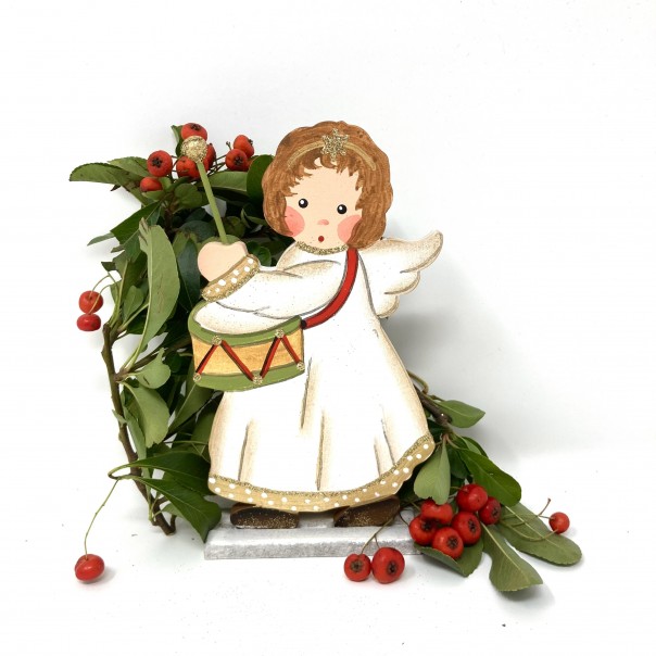 Standing angel cherubs Corinna -big white-