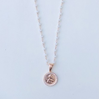 Collana angelo custode lux -cristalli bianchi-