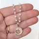Collana angelo custode lux -cristalli bianchi-