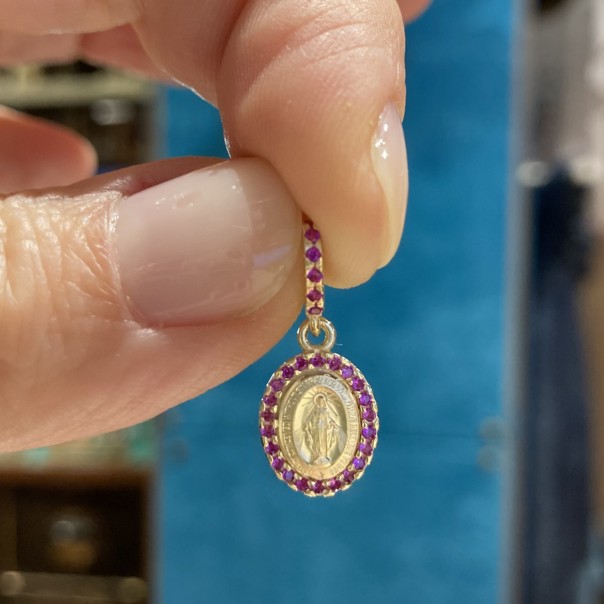 Miraculous medal Lux gold -pink-
