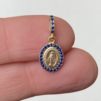 Miraculous medal Lux gold -blue-