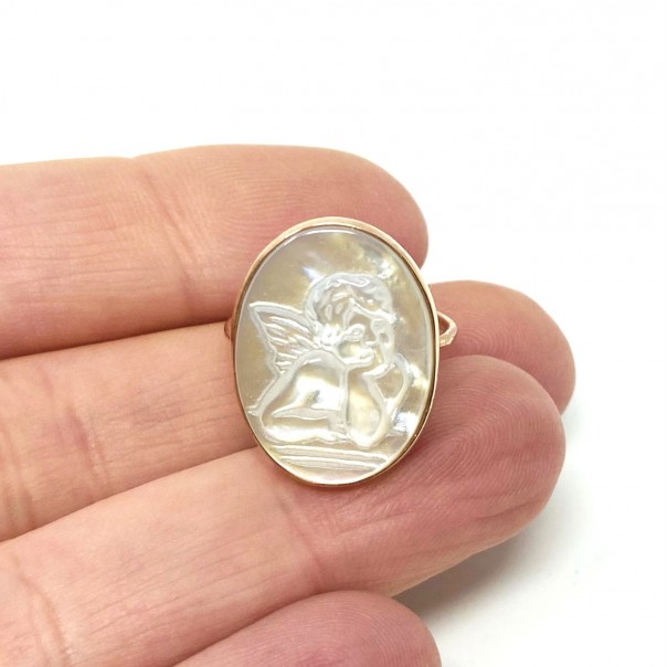 Ring Ti Tengo per mano in rose silver