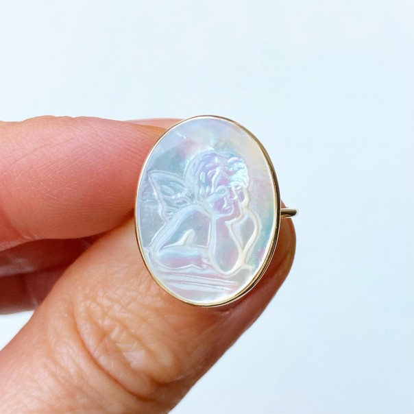 Ring I hold you by the hand 18K gold