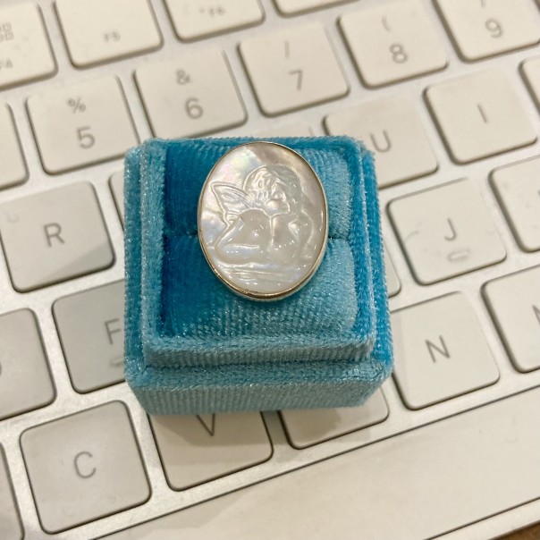 Ring I hold you by the hand silver