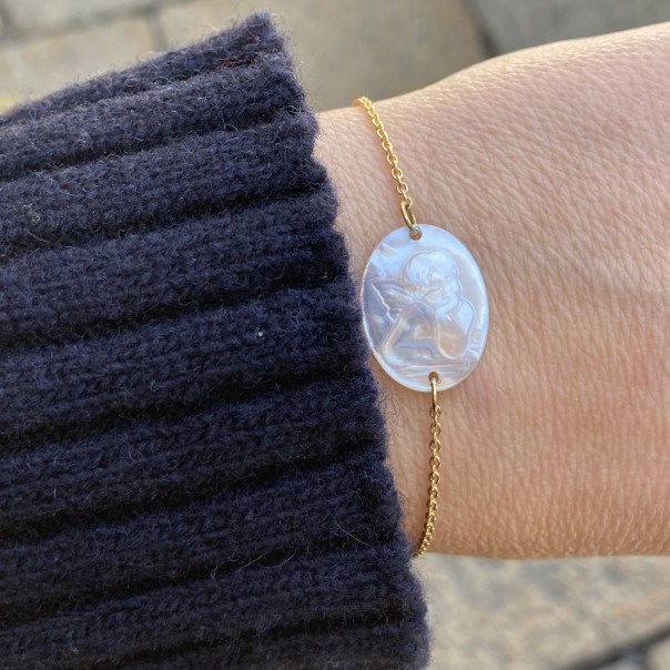 Bracciale Ti tengo per mano oro 18 rolò