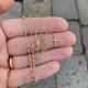 Traditional 18K gold neck rosary