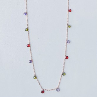 Multicolor nuggets necklace 2