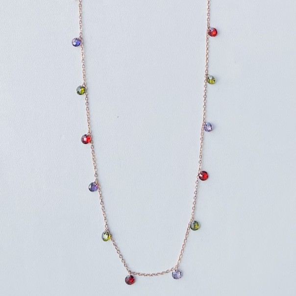 Multicolor nuggets necklace