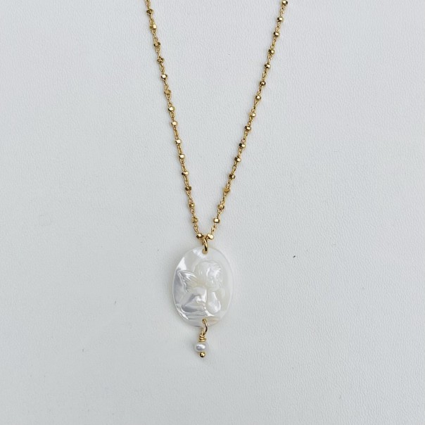 Collana Ti tengo per mano dorata