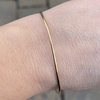 Semi-rigid silver bracelet