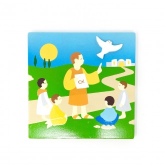 Saint Lorence wooden picture