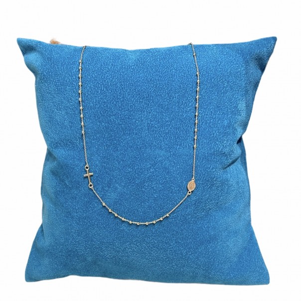 Rosario girocollo in oro giallo