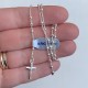 Rosary Necklace in Silver