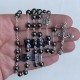 Silver and hematite rosary
