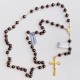 Rosary in silver and mm 6 garnet grains.