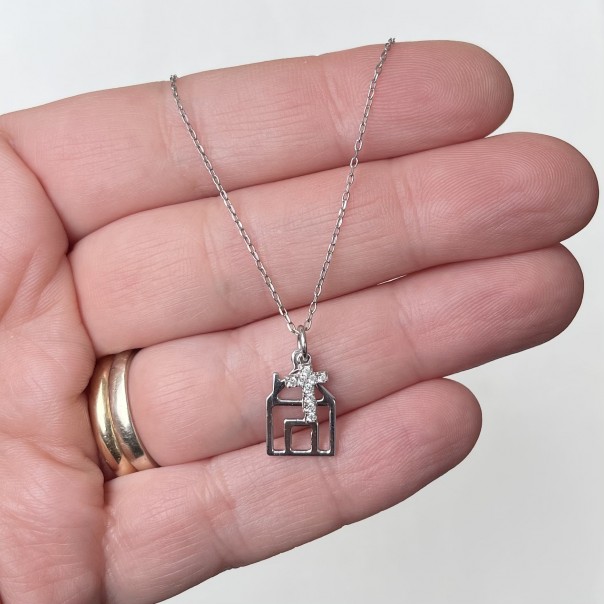 Necklace "The living house" silver