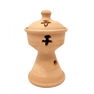 High terracotta incense burner 2