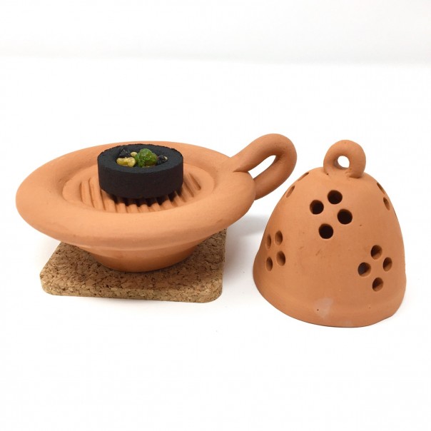 Terracotta incense burner