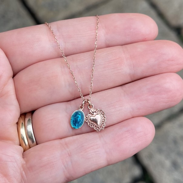 Necklace 1830 silver rose silver