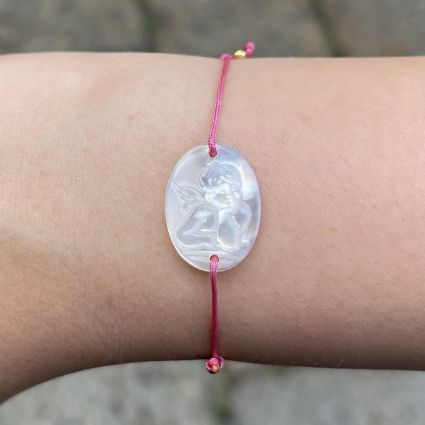 Ti tengo per mano bracelet in colorful macrame