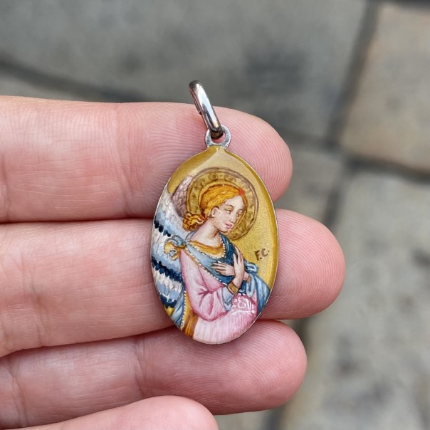 Medaglia Angelo miniata