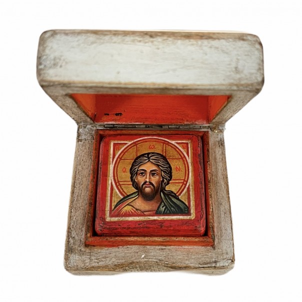Micro miniature icon Christ Pantocrator