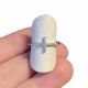Anello croce zirconi e argento