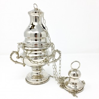 Turibolo ottone nichelato grande