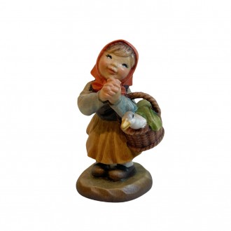 Shepherdess with basket ANRI Ferrandiz 7.5 cm, height 7.5 cm