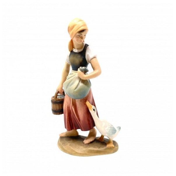 Shepherdess with goose ANRI Kuolt 12.5 cm, height 12.5 cm