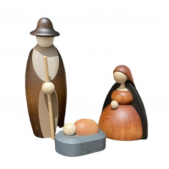 Presepe in legno Koheler cm 12, Presepi in legno