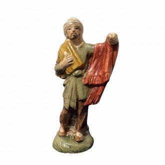 Cloth merchant - paper mache - 10 cm, papier mache nativity scenes
