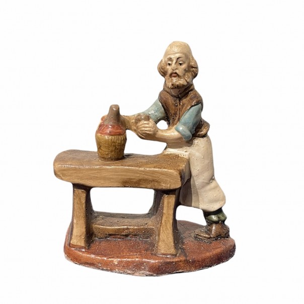 Innkeeper -paper-mache- 10 cm, Nativity scenes in papier-mâché