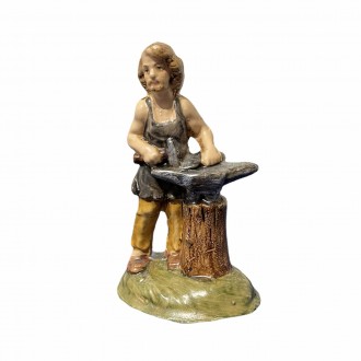 Blacksmith - paper mache - 10 cm, Nativity scenes in papier mache