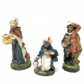 Three Wise Men - papier mache - 10 cm