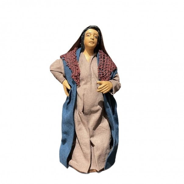 Donna in attesa - presepe napoletano - 13 cm