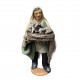 venditore di funghi - presepe napoletano - 13 cm