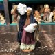 Donna con sacco farina - presepe napoletano - 13 cm