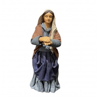 Donna curiosa - presepe napoletano - 13 cm
