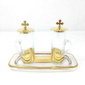 Complete glass cruets