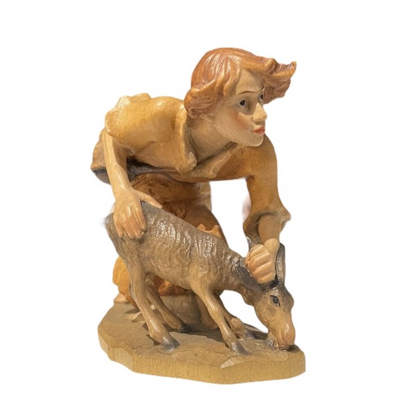 Shepherd with donkey ANRI Florentine 17,5 cm, Florentine