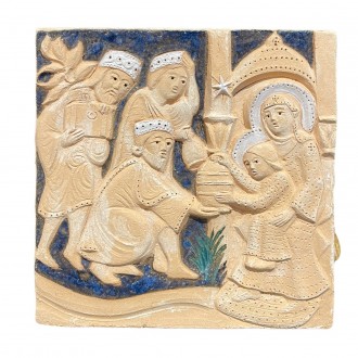 Adoration of the Magi in terracotta, collectible nativity scenes